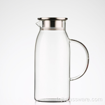 Pichet d&#39;eau chaude en verre thé/café pichet de boisson de café